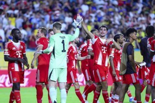 La joie des joueurs du Bayern Munich, qui joueront les 8es de finale du Mondial des clubs KEYSTONE/EPA/CRISTOBAL HERRERA-ULASHKEVICH